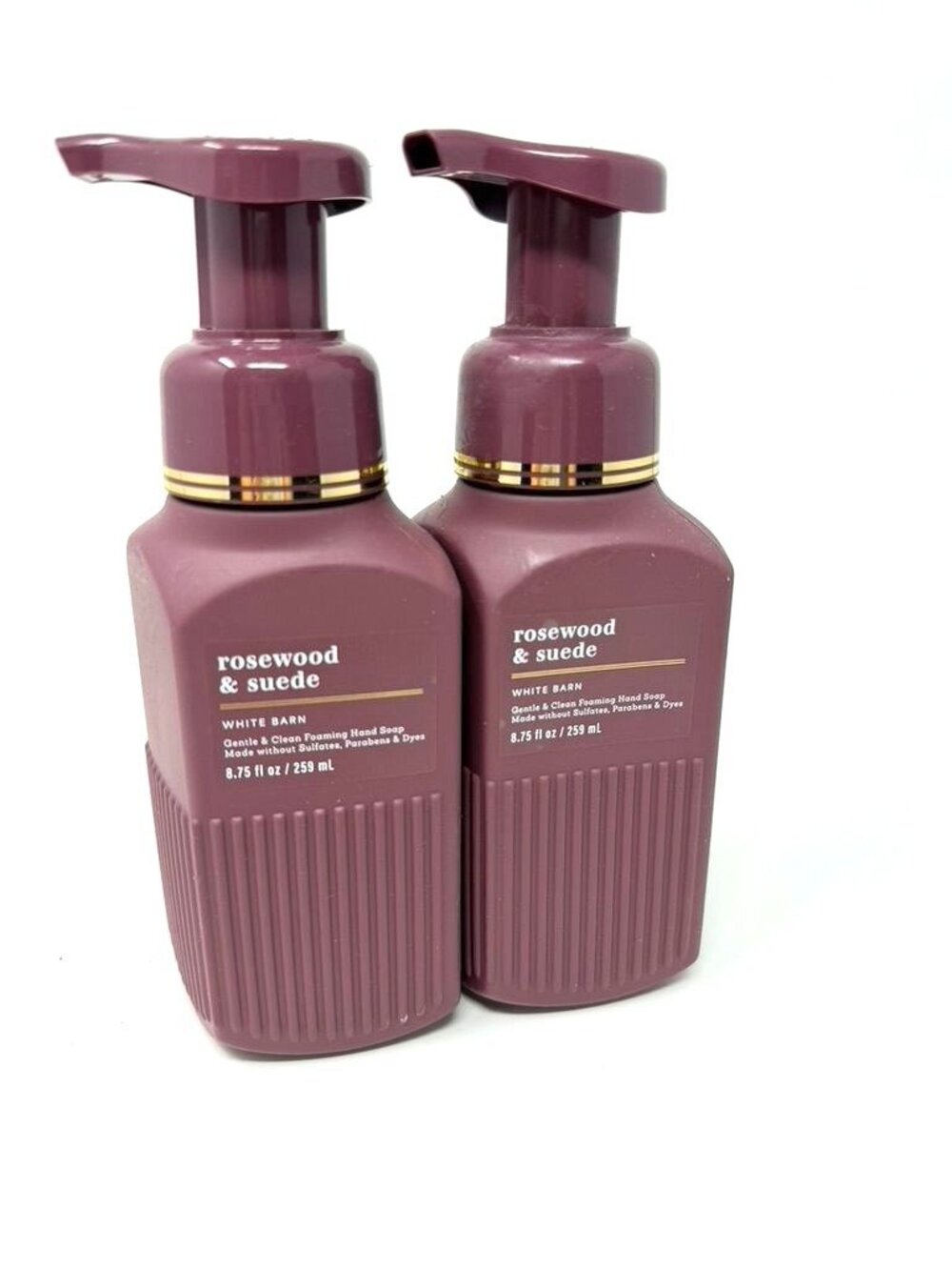 Bath & Body Works 2 Rosewood Suede Foaming Hand Soap 8.75 Fl Oz Gentle